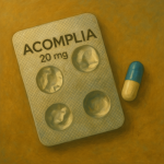 A realistic illustration depicting the rise and fall of Acomplia, the weight loss drug that never made it to mainstream success.
