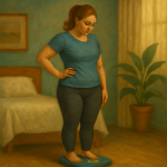 A visually engaging, realistic illustration representing modern, sustainable weight loss strategies for long-term health and wellness.